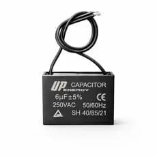 Capacitor Ventilador CBB61 6uF 250VAC 50/60Hz 2 Fios