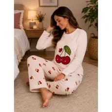 Pijama Plush Unissex Toque Aveludado Inverno Quentinho