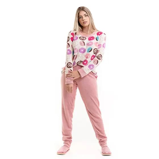 Pijama de plush com Punhos Masculino Feminino, Infantil e Idoso tal pai tal Filho tal mãe tal filha
