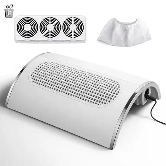 Coletor Sugador Aspirador De Po de Unha 3 Coolers  Manicure Profissional Manicure e Pedicure