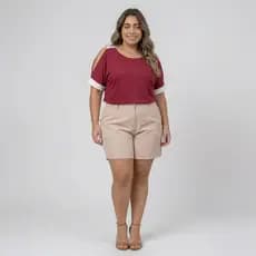 Blusa Feminina Plus Size Soltinha G1 ao G5 Viscolycra Toque Macio e Leve Perfeita