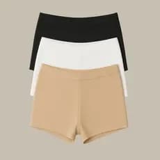 Kit Com 3 Micro Shorts Macio Invisivel Segunda Pele Curto