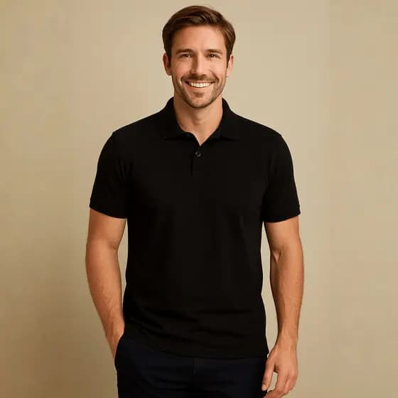 Camiseta Gola Polo Masculina Algodão M Ao Gg Piquet