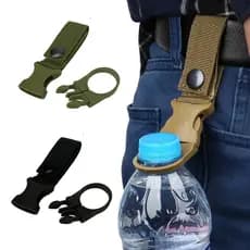 Clipe Pendurar Garrafa Água Fivela Mochila Camping Caminhada Suporte Mosquetão Trilha Trekking Hikin
