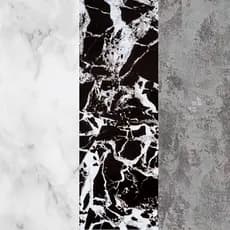 Papel Parede Adesivo Mármore 5 Metros Envelopa Móvel Lavável Branco Preto Cimento Queimado
