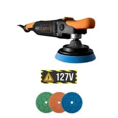 Politriz Rotativa RK 1250W 127V Kers + 3 Boinas de Espuma Hyper Kers 5"