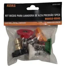 Kit 5 Bicos Kers para Lavadora de Alta Pressão com Engate Rápido