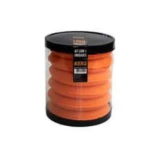Kit Kers Aplicador De Espuma Super Pro 6 Unidades Laranja