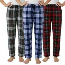 Calça Pijama Inverno Peluciada Unissex Xadrez Flanelada Quentinha