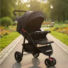 Carrinho de Bebê Reclinável , até 20kg Acolchoado Carrinho bebe passeio Premium Com Porta Copos