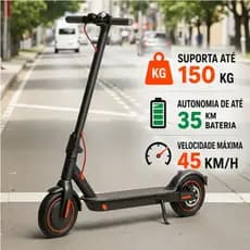Patinete Scooter Elétrico Com Bluetooth Bateria de Alta eficiência profissional 150 kg para adultos