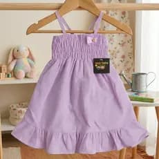 Vestido Listado Infantil 6 meses a 3 anos