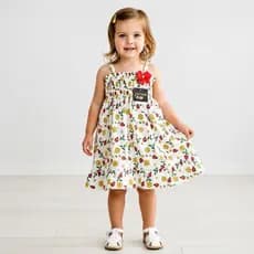 Vestido Estampado Infantil 6 meses a 4 anos Varias Estampas