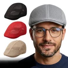 Boina Italiana de Tela Esportiva e Casual Masculina Ajuste Perfeito Respirável BOINA TELA