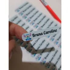 100un Etiquetas Escolares com nome / adesivo personalizado/material escolar/Etiqueta lápis
