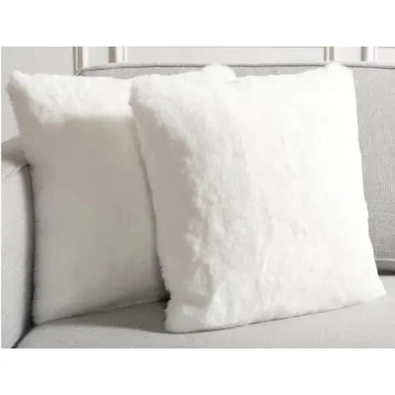 Kit 2 Capas Para Almofada Rosa Rose Cinza Branco Pelinho 40x40 Super Novidade  Envio Rápido