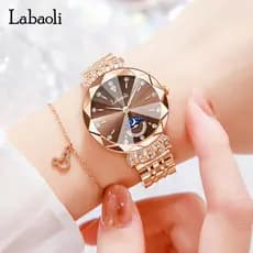 La Polaroid Watch Live Diamond-cravejado Pequeno Segundo Mostrador Relógio Luz Luxo Nicho Moda Relógio de Quartzo À Prov