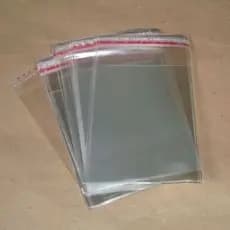 Saquinho Transparente Com Adesivo Aba saco adesivado Cristal Pacote com 100 unidades