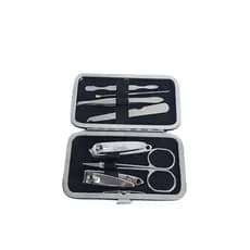 Kit Manicure Pedicure Com 7 Peça + Estojo Kit Completo