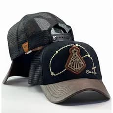 BONÉ COUNTRY ORIGINAL AGRO TELINHA SERTANEJO RURAL ABA CURVA REDINHA COM REGULADOR NOSSA SENHORA APARECIDA TRUCKER