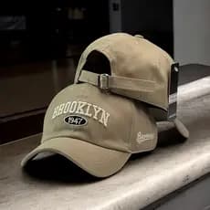 BONÉ BROOKLYN 1947 BASEBOL RETRO ESTILO NEW YORK NY ABA CURVA STRAPBACK DAD HAT MASCULINO E FEMININO