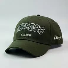 BONÉ CHICAGO BORDADO EST. 1837 BASEBOL RETRO ABA CURVA DAD HAT ESTILO NEW YORK NY MASCULINO E FEMININO