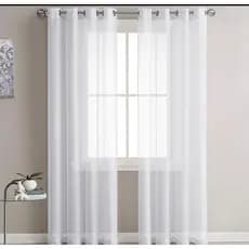 cortina luxo voil  lisa para quarto e sala