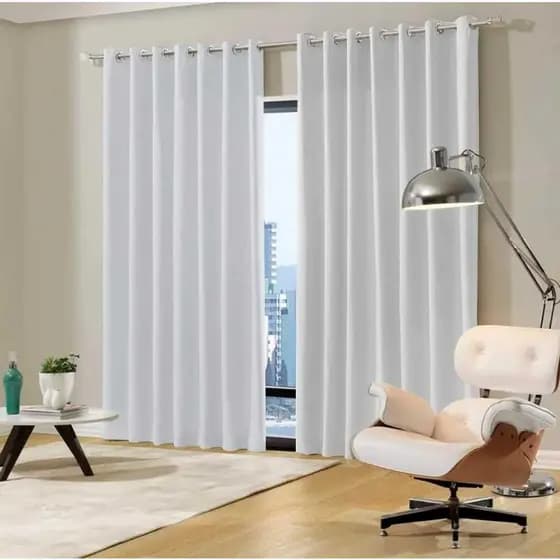 Cortina Blackout/Blecaute Em Tecido Corta Luz Para Sala, Quarto e Escritorio