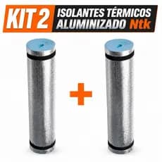 Kit 2 Isolantes Térmicos Aluminizados NTK Dobráveis para Camping, Trekking, Trilha, Pesca e Acampamento