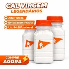 Cal Virgem 200g Alta Pureza | Ajuste de pH Solo, Kit Essencial Legendários Montanha