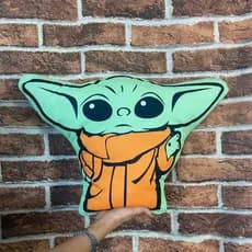 Almofada Personalizada Baby Ioda Almofadinha Geek Grande 65x35cm Star W