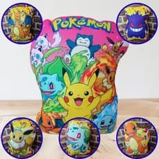 Almofada 30x40 Pokemon Decorativa Almofadinha Personalizada Aveludada