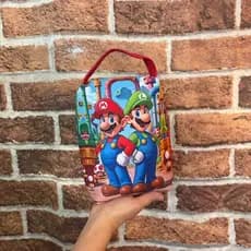 Necessaire Infantil Super Mario Adulto Bolsa Retangular Estojo de Mão