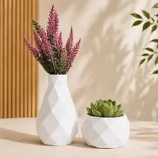 Vaso quadriculado decorativo, vaso de mesa vaso para planta artificial vaso para suculenta para sala