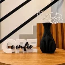 Ore e Confie decorativo, Kit Ore e Confie e vaso decorativo para planta artificial ou e flor de brin
