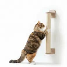 Arranhador Vertical De Parede Para Gatos Em Sisal Poste 53cm