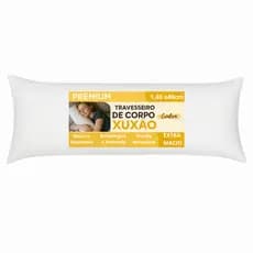 Travesseiro de Corpo Xuxão Com Fronha  Antialérgico 1,40 x 40cm Macio