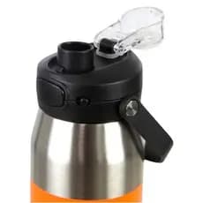 Garrafa Térmica Inox 750ml Alta Retenção Calor Bebidas Quentes Frio Laranja