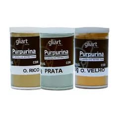 Purpurina Gliart 3g a 5g (pó metálico extra fino)