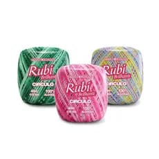 Fio/Linha Rubi Brilhante 40m Circulo Tex 118 algodão gazado e mercerizado (unidade)