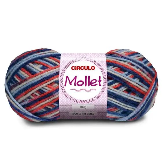 Fio/Lã Circulo Mollet 100g Tex 500 200m (100% acrilico) mescladas