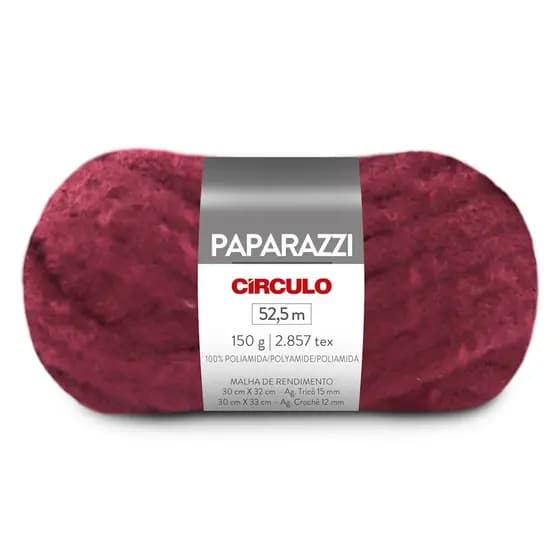 Fio/Lã Circulo PAPARAZZI 150g 52m TEX 2857 100% poliamida