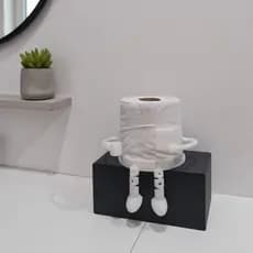 Suporte Papel Higiênico Divertido PLA Premium Moderno: Organização e Estilo no seu Banheiro