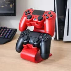 Suporte Duplo Controles PS4 PS3 Organizador Gamer Com Design Exclusivo