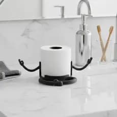 Suporte De Papel Higiênico Zen Personagem Divertido Organizador Decorativo