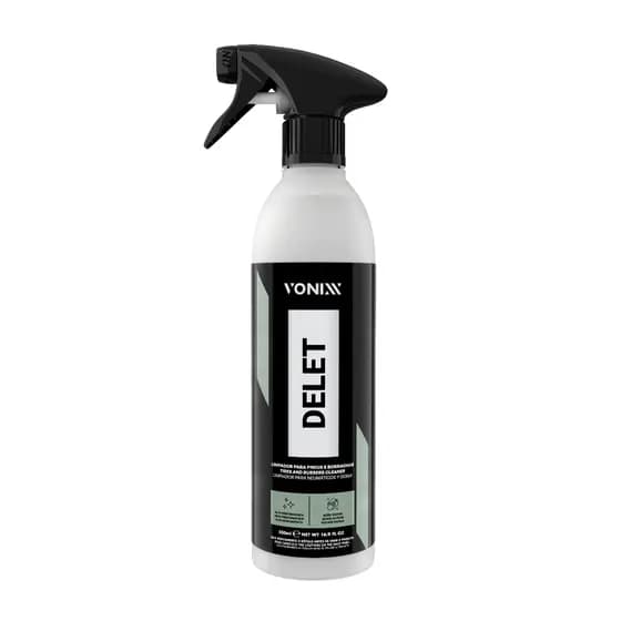 Delet Limpador De Pneus Borrachas Plasticos E Lanternas Vonixx 500ml