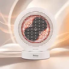 Aquecedor Portátil 3 em 1 Aquece Ventila Oscila Philco 1500w Ambiente bem Aquecido