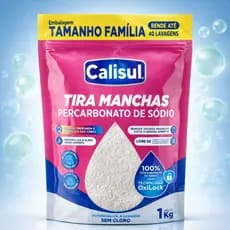 Percarbonato de Sódio 1KG Alvejante Oxigenado Tira Manchas Roupas Brancas Coloridas Sem Cloro