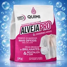 Alvejante em pó Sem Cloro Tira Manchas em Tecidos Roupas Brancas Alvejapro Percarbonato de Sódio 1KG
