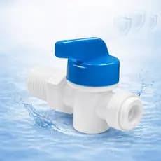 Válvula Registro 1/4 para Filtro Purificador Bebedouro Engate Rápido Torneira plástica atóxica